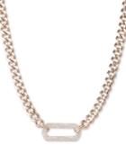 Dkny Gold-tone Pave Link Pendant Necklace, 16 + 3 Extender, Created For Macy's