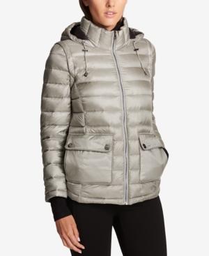 Dkny Convertible Down Puffer Coat, Created For Macy's