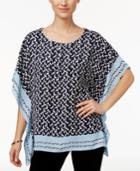 Charter Club Elbow-sleeve Kimono Top, Only At Macy's
