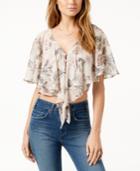 Astr The Label Jasmine Floral-print Cropped Top