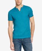 Kenneth Cole Reaction Eyelet Henley T-shirt