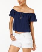Roxy Juniors' Princess In The Sea Cotton Off-the-shoulder Top