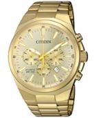 Citizen Men's Chronograph Quartz Gold-tone Stainless Steel Bracelet Watch 40mm