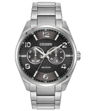 Citizen Men's Eco-drive Stainless Steel Bracelet Watch 42mm Ao9020-17h