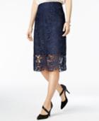 Bar Iii Crochet-lace Pencil Skirt, Only At Macy's