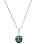 Tahitian Freshwater Pearl (9-10mm) Pendant Necklace In Sterling Silver