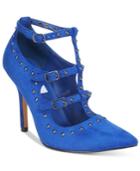 Chelsea & Zoe Haddie T-strap Pointed Pumps Women's Shoes