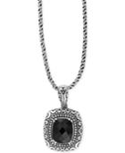 Effy Onyx Pendant Necklace (4 Ct. T.w.) In Sterling Silver