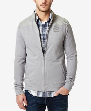 Buffalo David Bitton Men's Multi-media Zip-up Track Jacket