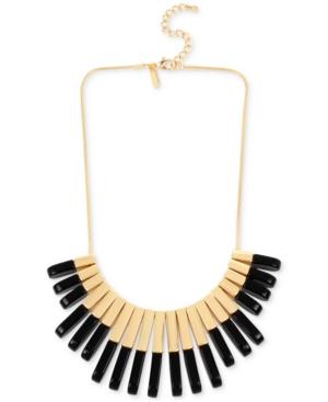 M. Haskell For Inc Gold-tone Jet And Metallic Keys Statement Necklace, Only At Macy's