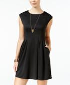 Speechless Juniors' Pleated A-line Dress, A Macy's Exclusive