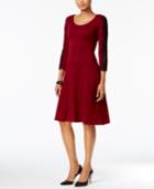 Nine West Lace-sleeve Sweater Dress