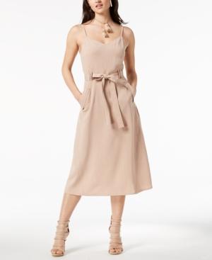 Moon River Adjustable Belted Dress