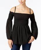 Bcx Juniors' Off-the-shoulder Bell-sleeve Top
