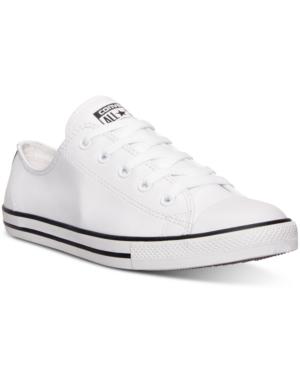 Converse Women's Chuck Taylor Dainty Leather Casual Sneakers From Finish Line
