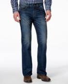 True Religion Men's Flap Urban Blue Wash Ricky Relaxed Straight Fit Jeans