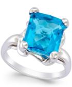 Blue Quartz Ring (7 Ct. T.w.) In Sterling Silver