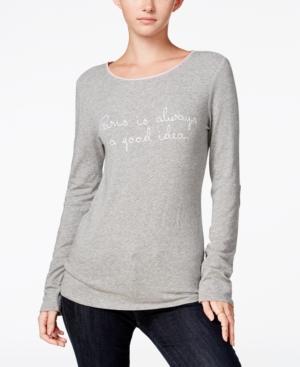 Maison Jules Long-sleeve Graphic T-shirt, Only At Macy's