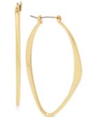 Kenneth Cole New York Gold-tone Large Oval Hoop Earrings