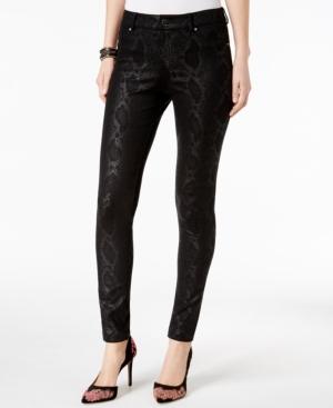 Inc International Concepts Snake-embossed Skinny Pants, Created For Macy's