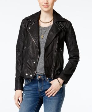 Lucky Brand Leather Moto Jacket