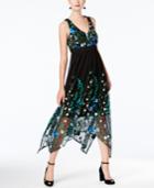 Inc International Concepts Embroidered Mesh Dress, Created For Macy's