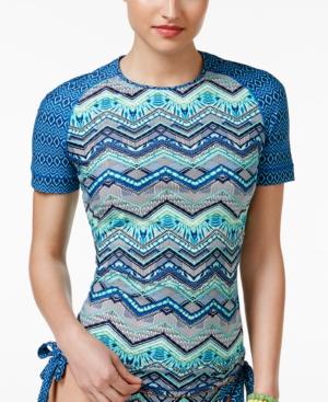 Profile Blush By Gottex Printed Rash Guard Women's Swimsuit