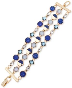 Ivanka Trump Gold-tone Three-layer Stone Link Bracelet