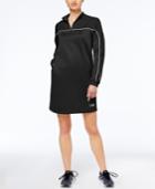 Puma Colorblocked Mock-neck Quarter-zip Dress