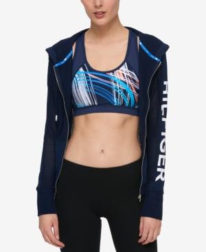 Tommy Hilfiger Mesh Zippered Hoodie, Only At Macy's