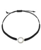 Diamond Circle Parachute Cord Bracelet In (1/6 Ct. T.w.)