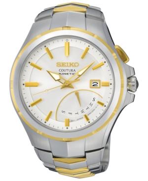 Seiko Men's Automatic Coutura Kinetic Retrograde Two-tone Stainless Steel Bracelet Watch 43mm Srn064