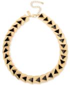 M. Haskell For Inc Gold-tone Jet Triangle Wide Collar Necklace, Only At Macy's