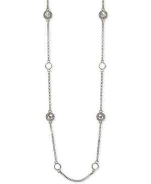 Givenchy Long Colored Crystal Statement Necklace