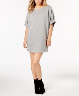 Kensie Elbow-sleeve Sweatshirt Dress