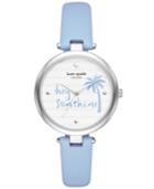 Kate Spade New York Women's Blue Leather Strap Watch 36mm