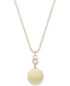 M. Haskell For Inc Gold-tone Beaded Chain Pave Disc Pendant Necklace, Only At Macy's