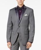 Bar Iii Men's Slim-fit Medium Gray Textured Tuxedo Jacket, Created For Macy's