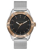 Sean John Men's Corsica Stainless Steel Mesh Bracelet Watch 46mm