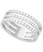 Diamond Channel Band (1/2 Ct. T.w.) In 14k White Gold