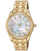 Citizen Women's Drive From Citizen Eco-drive Gold-tone Stainless Steel Bracelet Watch 40mm Eo1142-57d