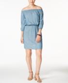 Calvin Klein Jeans Off-the-shoulder Denim Dress