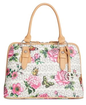 Giani Bernini Block Signature Medium Dome Satchel, Created For Macy's