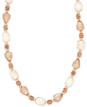 Anne Klein Gold-tone Multi-stone Necklace