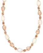 Anne Klein Gold-tone Multi-stone Necklace