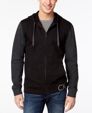 Calvin Klein Jeans Men's Colorblocked Zip-front Sweatshirt