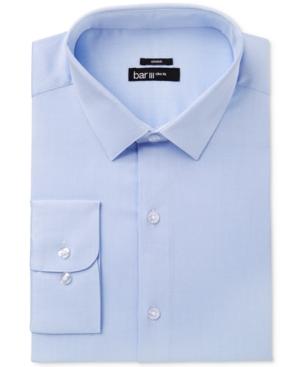 Bar Iii Men's Slim-fit Stretch Max Blue Basket Dress Shirt, Created For Macy's