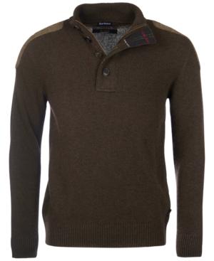 Sam Heughan For Barbour Men's Charlock Half Button Wool Sweater