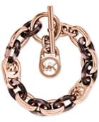 Michael Kors Rose Gold-tone Fulton Bracelet