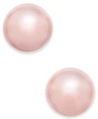 Charter Club Silver-tone Pink Imitation Pearl (10mm) Stud Earrings, Only At Macy's